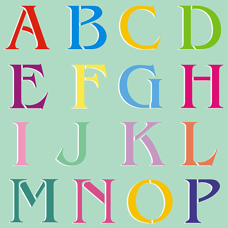 Alphabet & Number Stencils