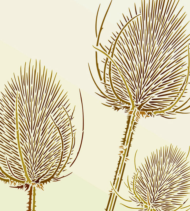 Grasses and Teasel Stencils