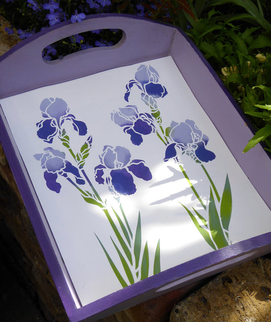 Little Iris Stencil