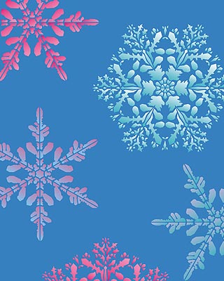 Oversize Snowflake Stencil