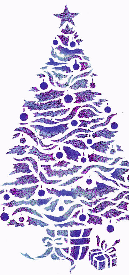 Oversize Christmas Tree Stencil