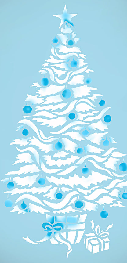 Oversize Christmas Tree Stencil