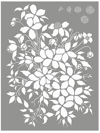 Oversize Montana Clematis Motif