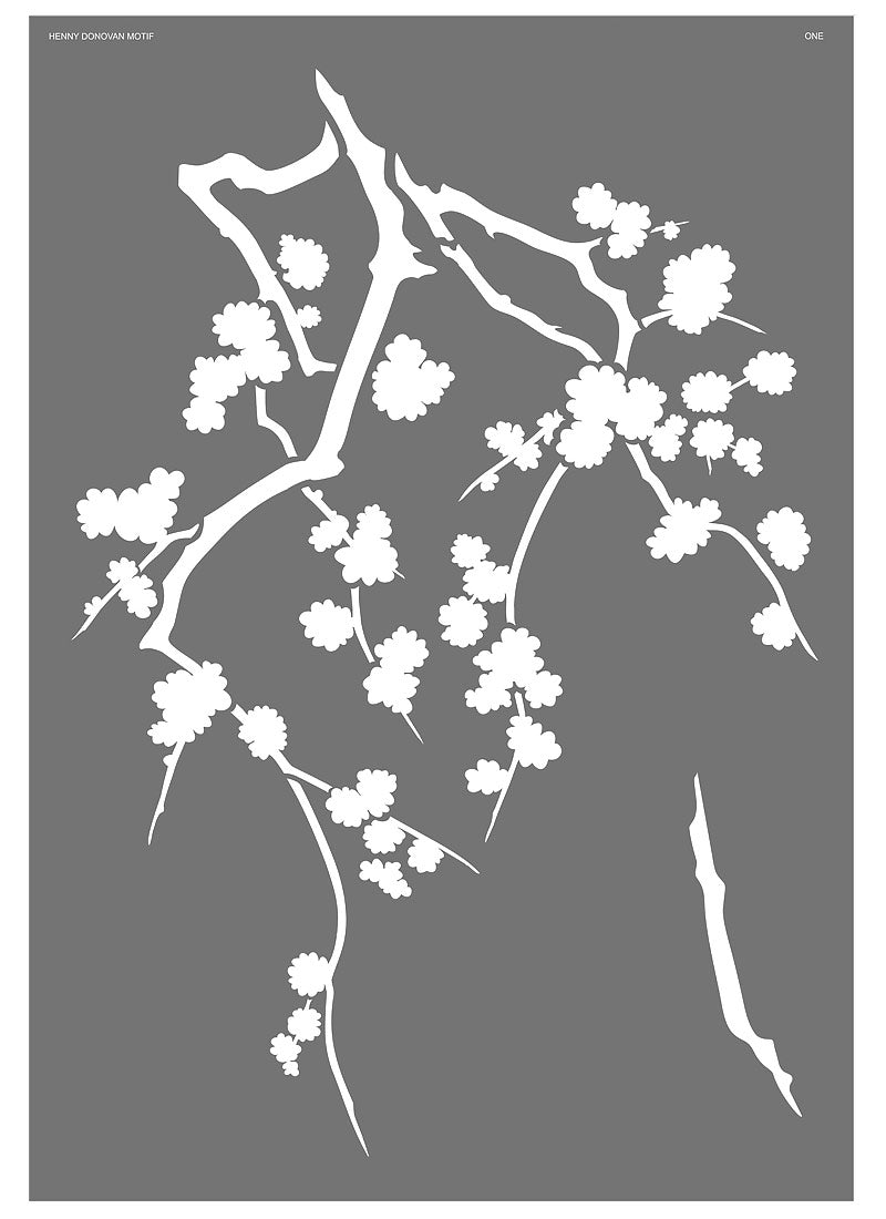 Cherry Blossom Silhouette Stencil 1