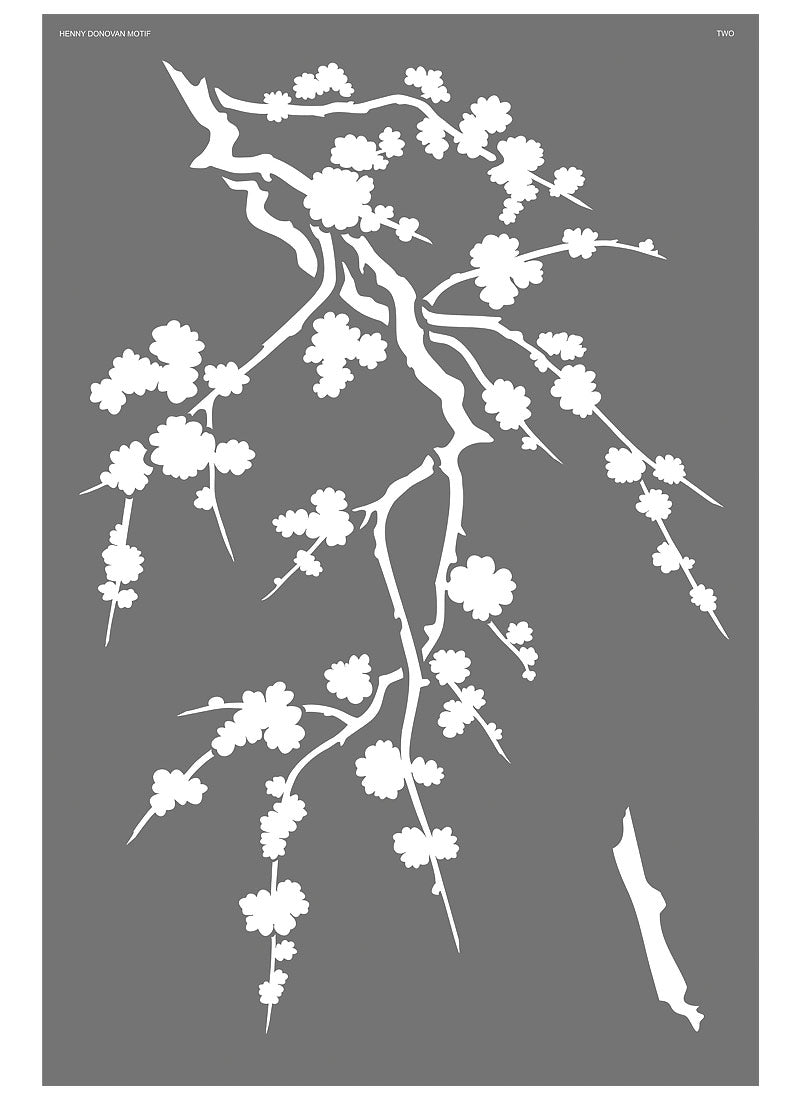 Cherry Blossom Silhouette Stencil 2