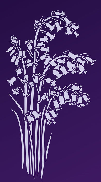 Wild Bluebell Stencil