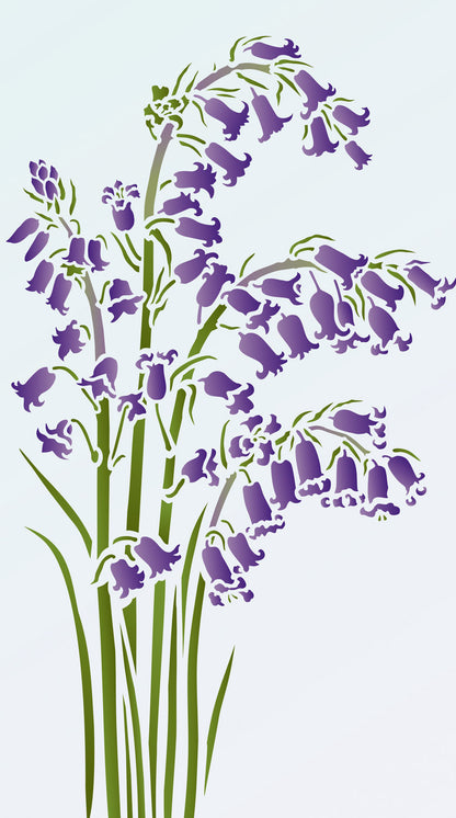 Wild Bluebell Stencil