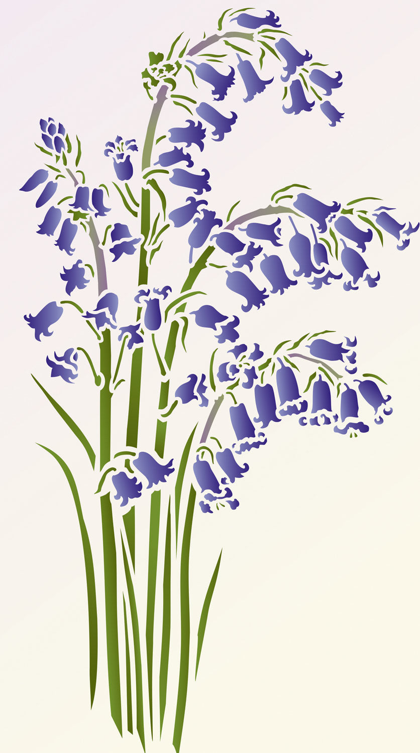 Wild Bluebell Stencil