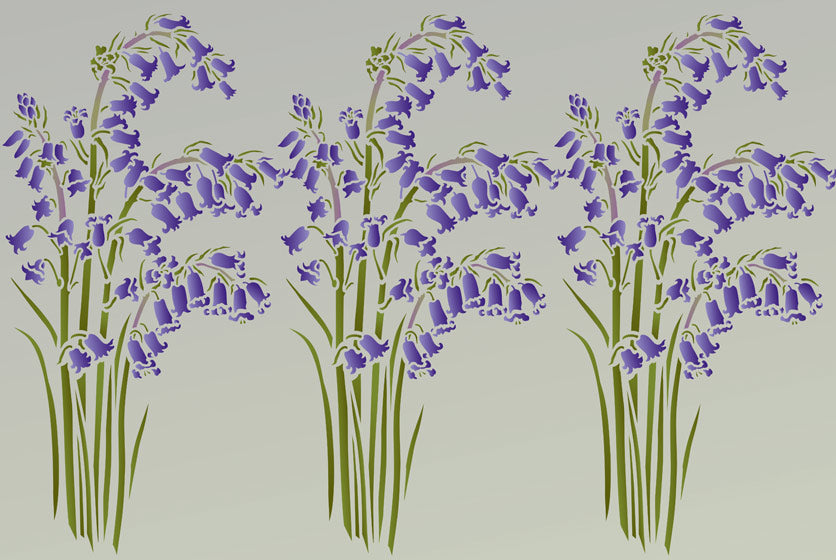 Wild Bluebell Stencil