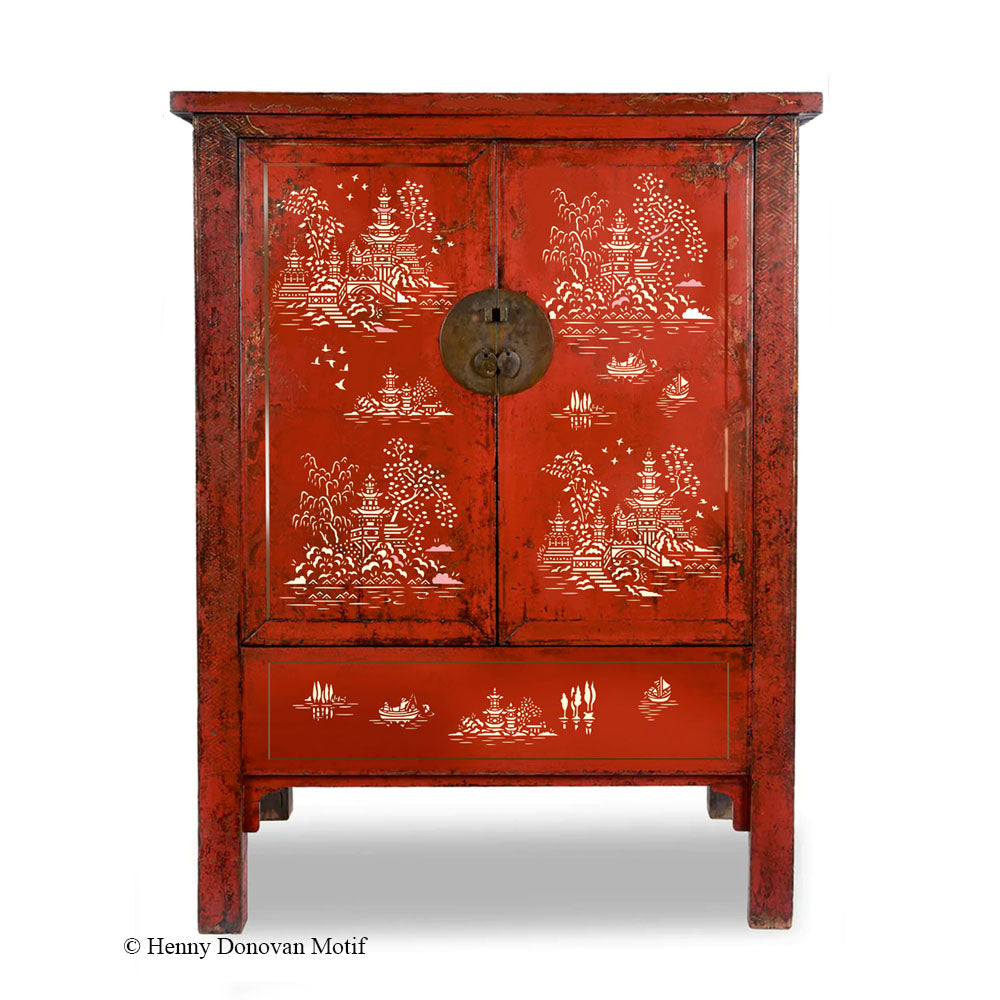 Chinoiserie Cabinet Maker's Theme Pack Stencil