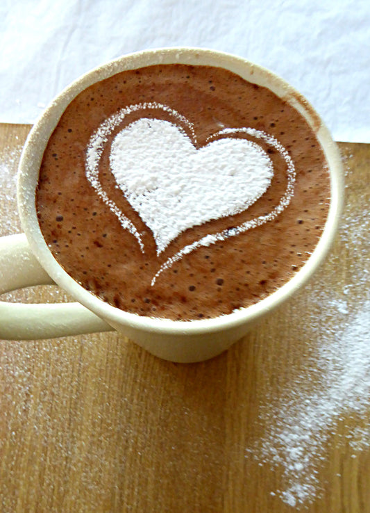 Cappuccino Heart Stencil