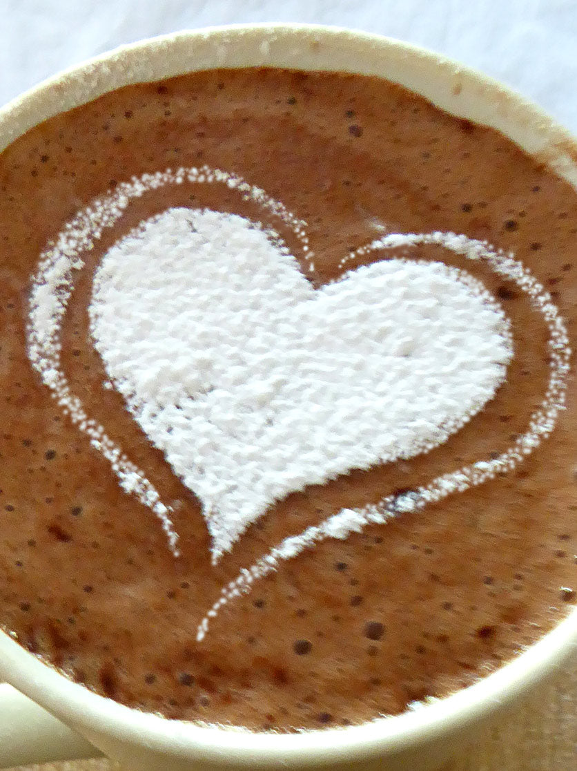 Cappuccino Heart Stencil