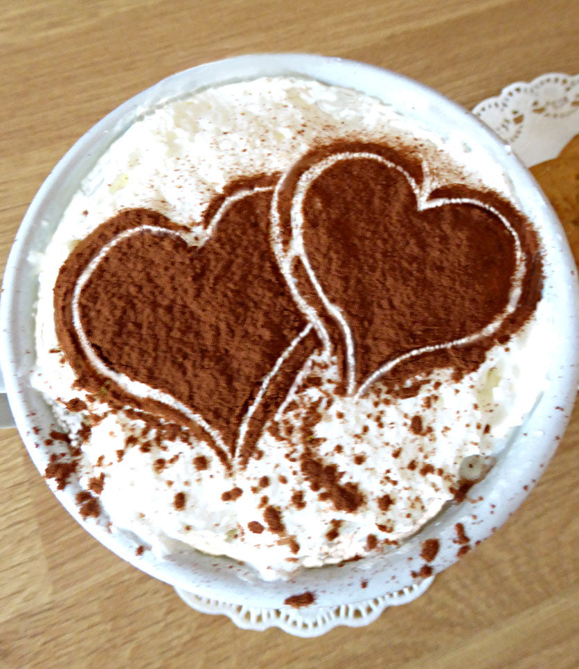 Cappuccino Heart Stencil