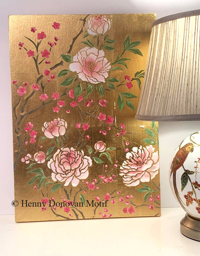 Chinoiserie Peonies and Blossom Theme Pack Stencil