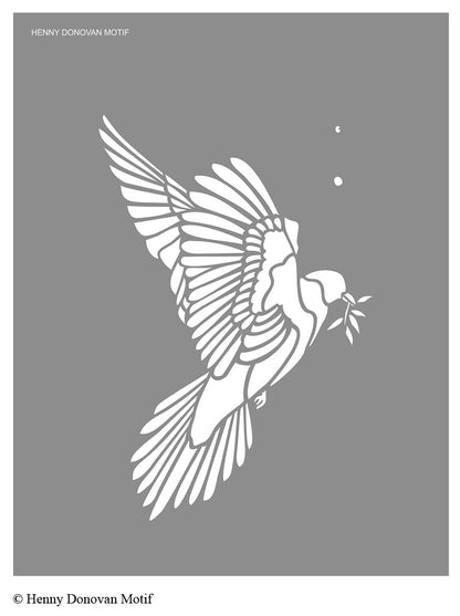 Peace Dove Stencil