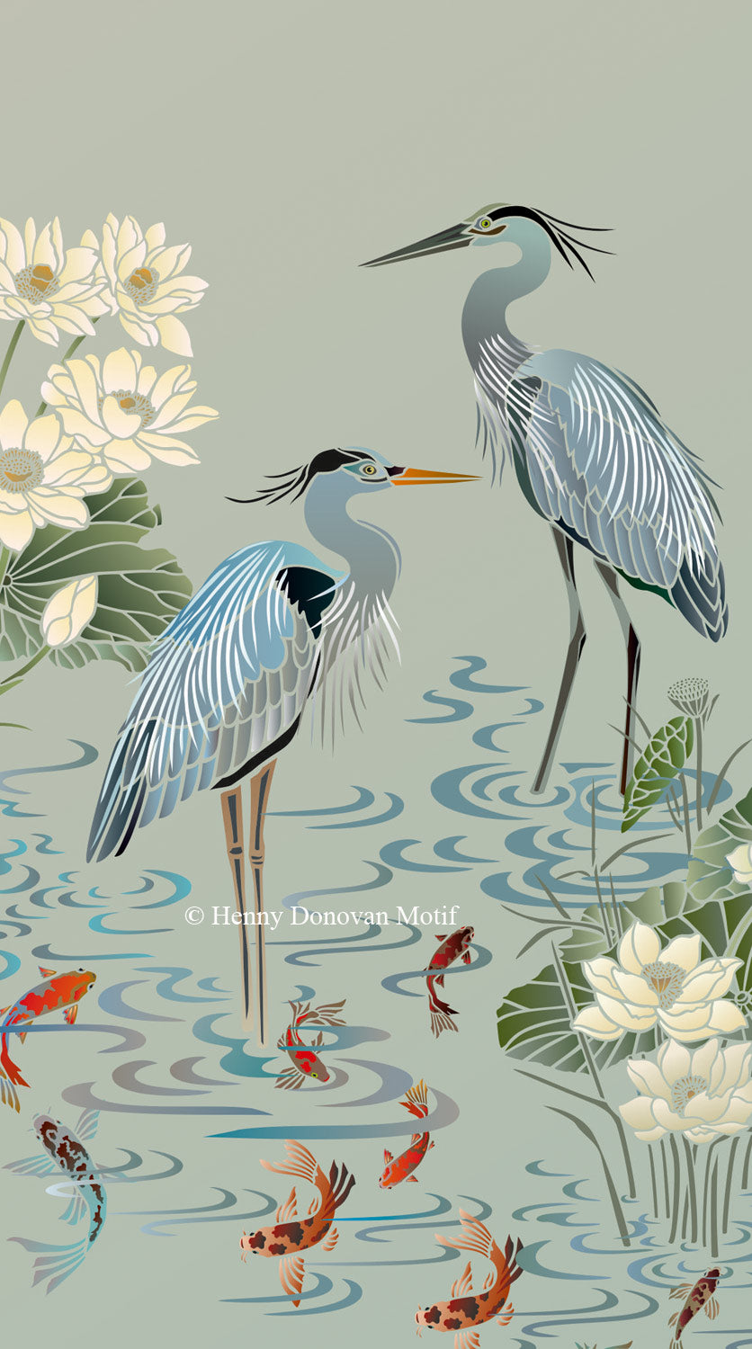 Heron Stencils 1 & 2