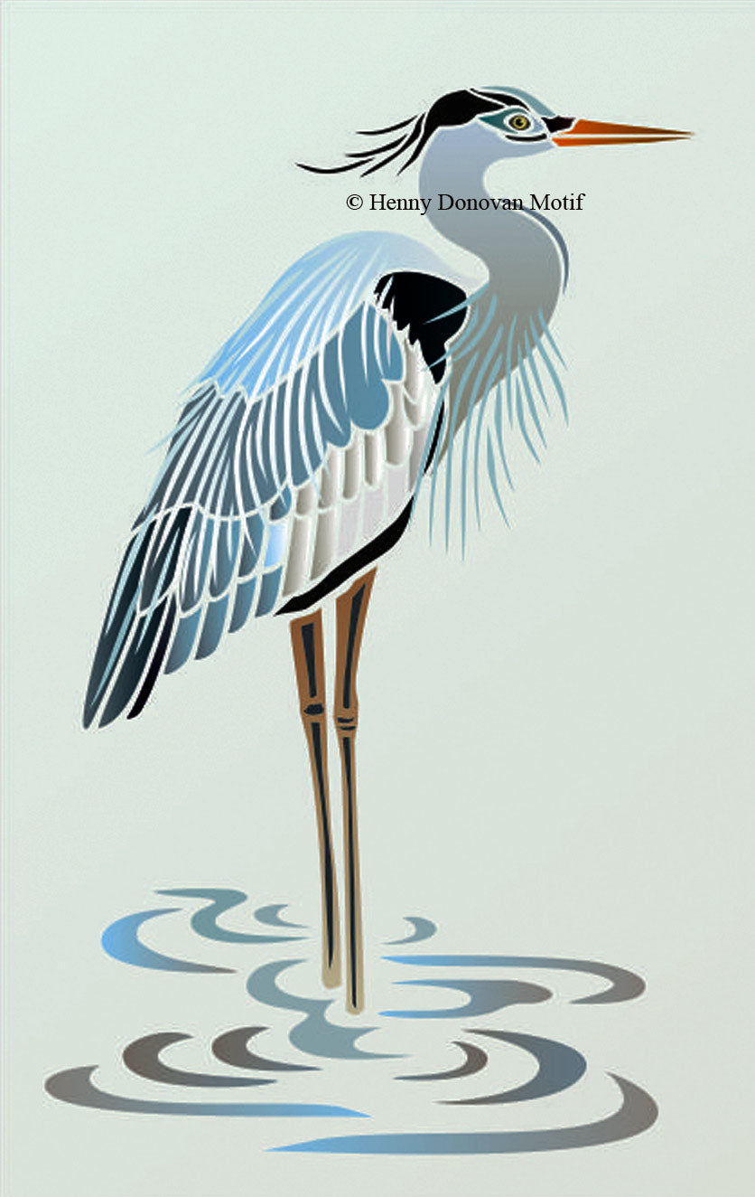 Heron Stencil 1