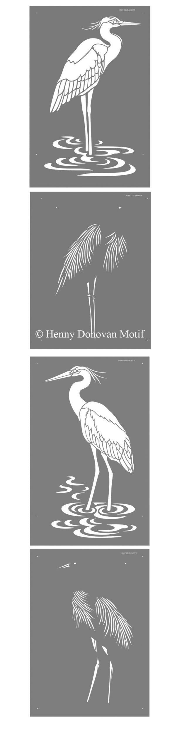 Heron Stencils 1 & 2