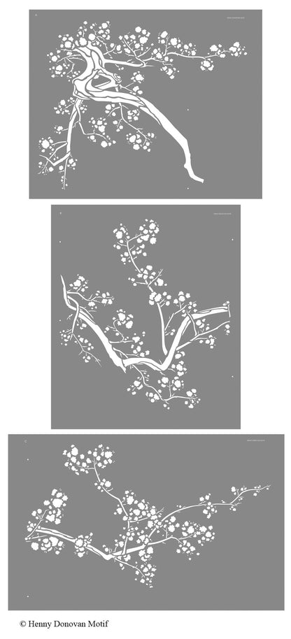 Large Cherry Blossom Stencil