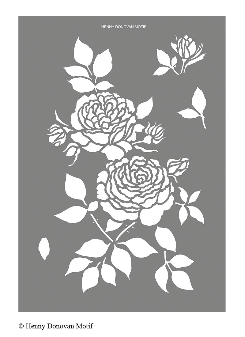 Garden Rose Stencil