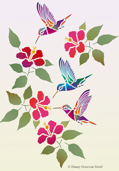 Little Hummingbird Stencil