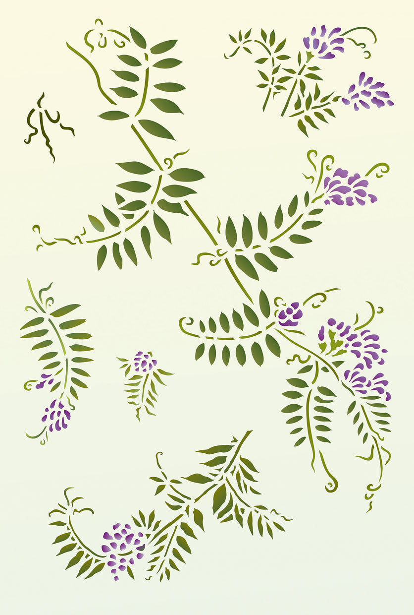 Little Wild Vetch Stencil