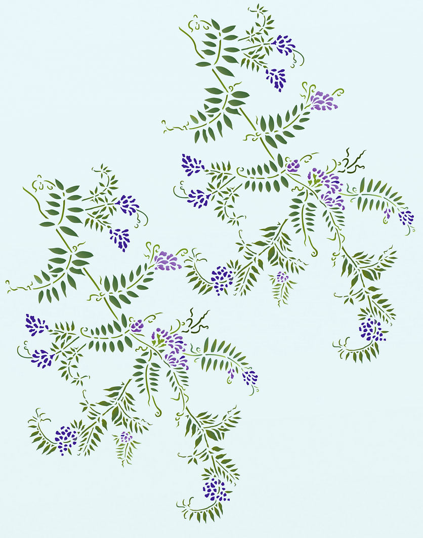 Little Wild Vetch Stencil