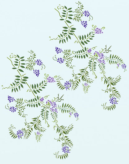 Little Wild Vetch Stencil