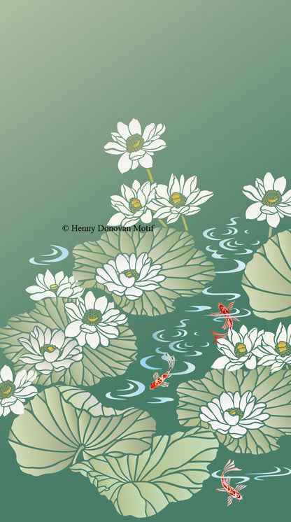 Lotus Waterlily Stencil 4 Theme Pack