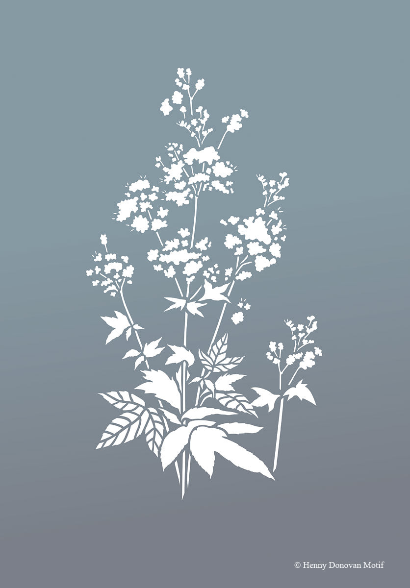 Small Meadowsweet Stencil