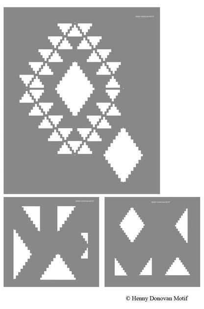 Navajo Weaver's Repeat Stencil