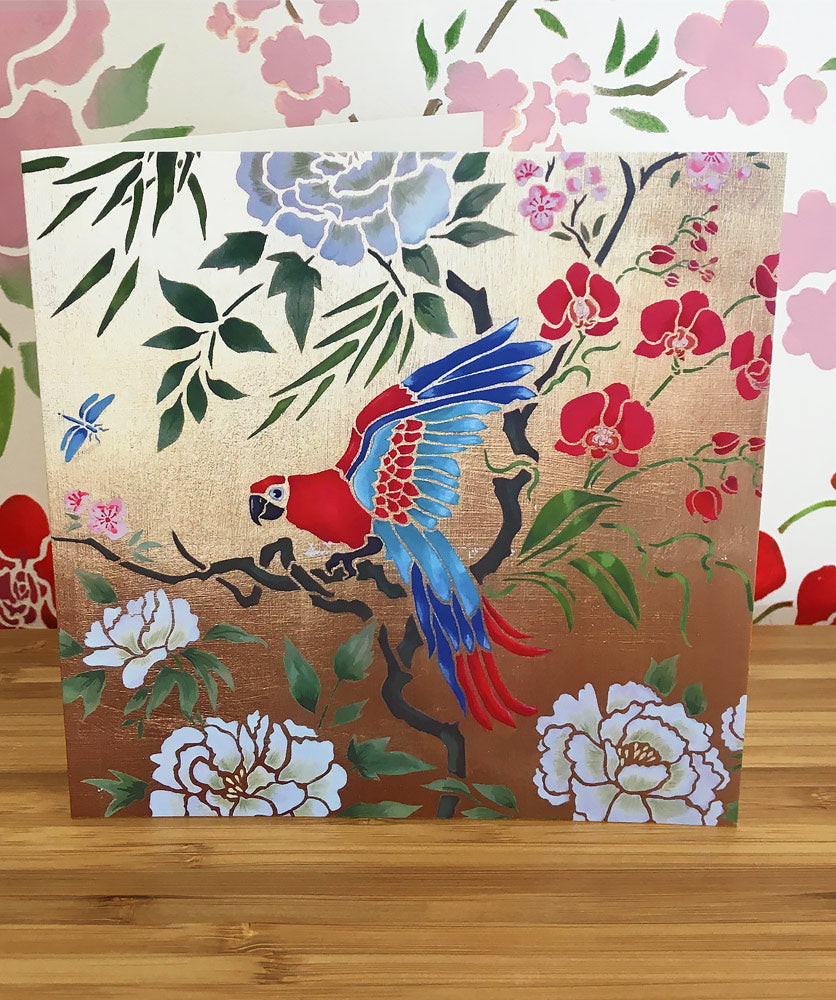 (5 Pack) Large Parrot Greetings Cards