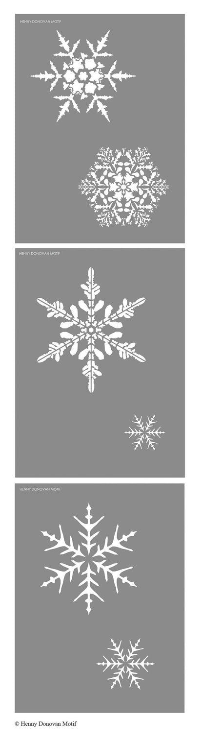 Small Snowflakes Stencil