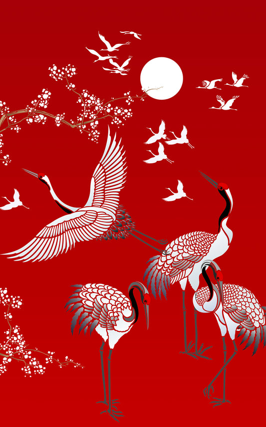 All Japanese Cranes Theme Pack Stencil