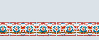 Aztec Border Stencil