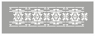 Aztec Border Stencil