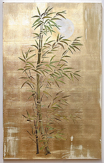 Oversize Bamboo and Moon Stencil