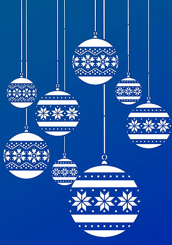 Christmas Bauble Theme Pack Stencil