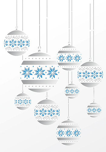 Christmas Bauble Theme Pack Stencil