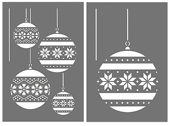 Christmas Bauble Theme Pack Stencil