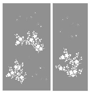 Small Blossom Clusters Stencil