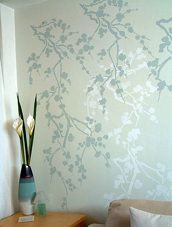 Cherry Blossom Silhouette Stencil 2