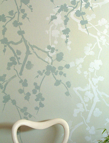 Cherry Blossom Silhouette Stencil 1