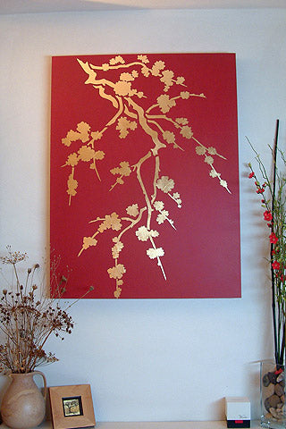 Cherry Blossom Silhouette Stencil 2