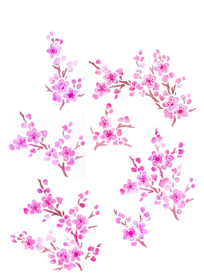 Small Blossom Theme Pack Stencil