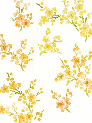 Small Blossom Theme Pack Stencil