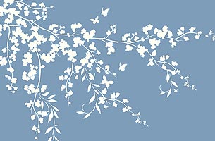 Flower Silhouettes Theme Pack Stencil