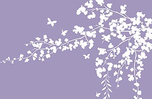 Flower Silhouettes Theme Pack Stencil