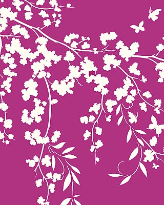 Flower Silhouettes Theme Pack Stencil