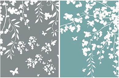 Flower Silhouettes Theme Pack Stencil